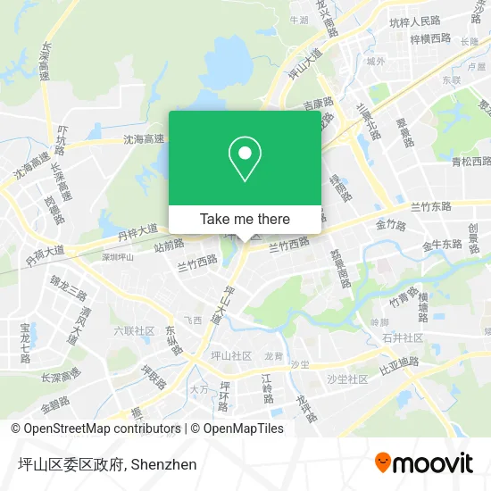 坪山区委区政府 map