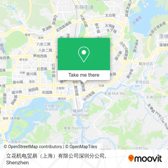 立花机电贸易（上海）有限公司深圳分公司 map