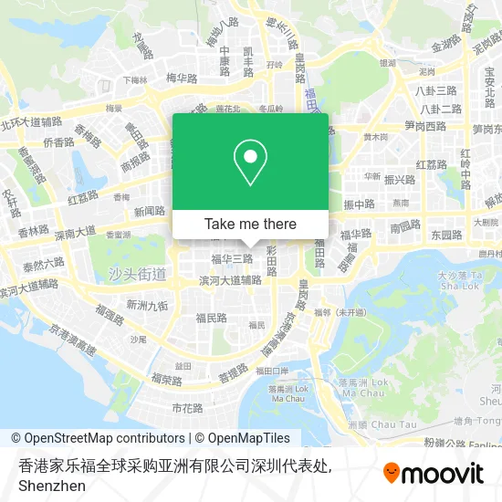香港家乐福全球采购亚洲有限公司深圳代表处 map