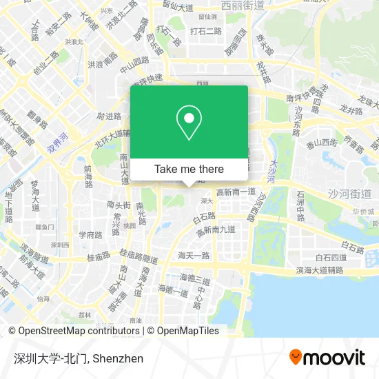 深圳大学-北门 map