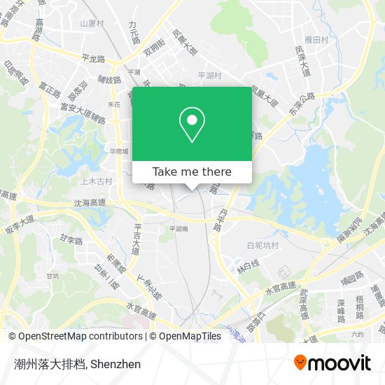 潮州落大排档 map