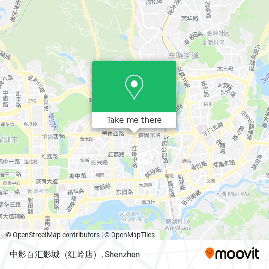 中影百汇影城（红岭店） map