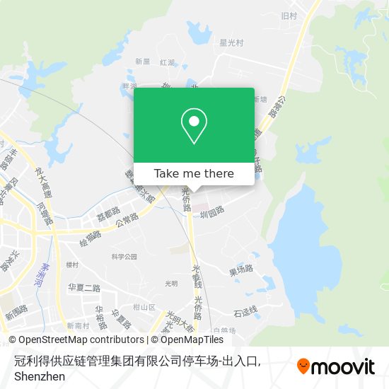 冠利得供应链管理集团有限公司停车场-出入口 map