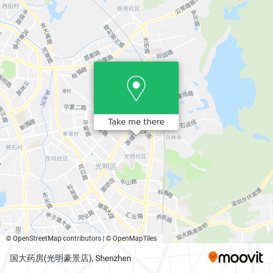 国大药房(光明豪景店) map