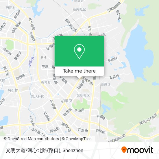 光明大道/河心北路(路口) map