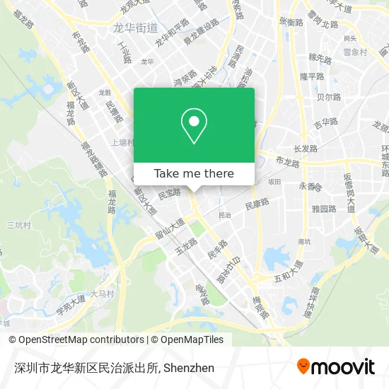 深圳市龙华新区民治派出所 map