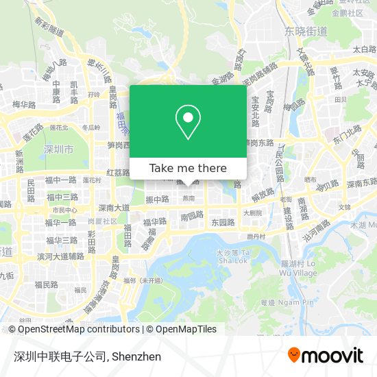 深圳中联电子公司 map