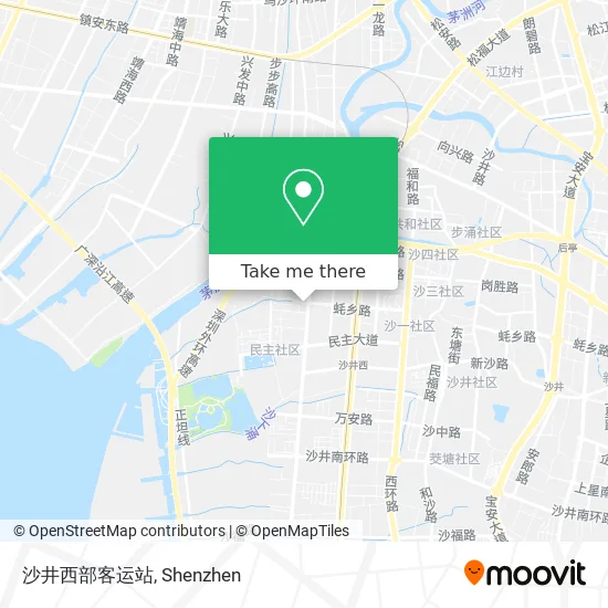 沙井西部客运站 map