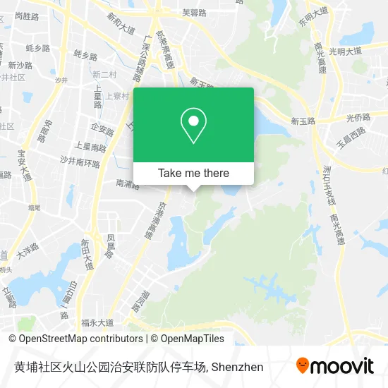 黄埔社区火山公园治安联防队停车场 map
