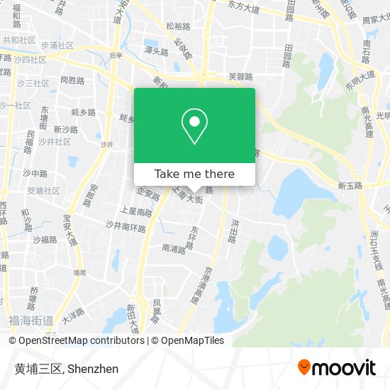 黄埔三区 map