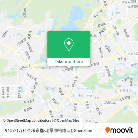 915路(万科金域东郡-瑞景同裕路口) map
