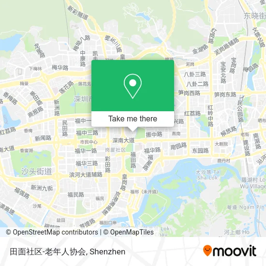 田面社区-老年人协会 map