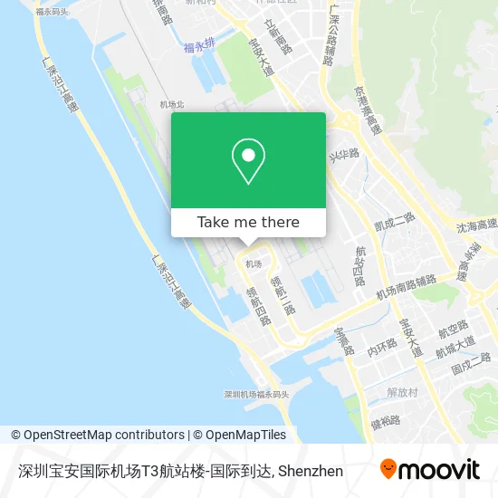 深圳宝安国际机场T3航站楼-国际到达 map
