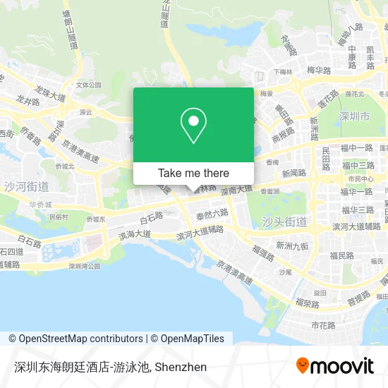 深圳东海朗廷酒店-游泳池 map