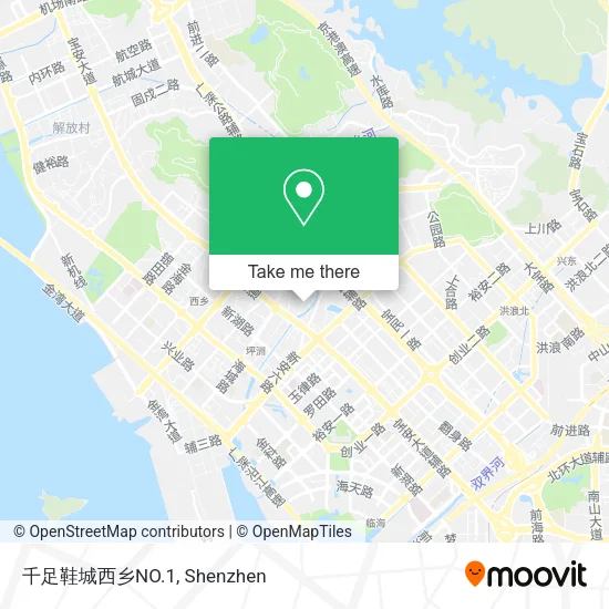 千足鞋城西乡NO.1 map