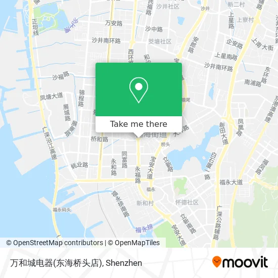 万和城电器(东海桥头店) map