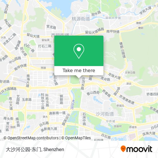 大沙河公园-东门 map