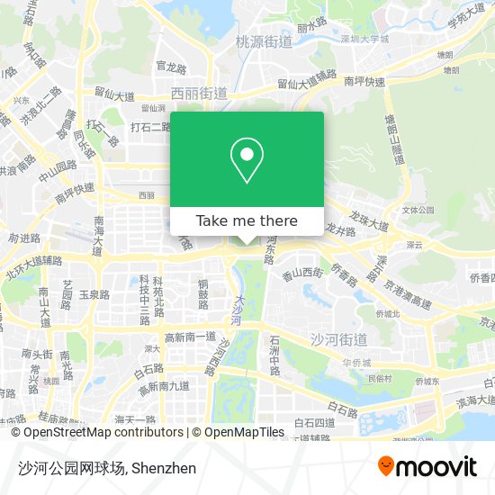 沙河公园网球场 map