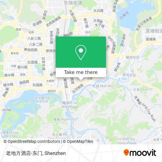 老地方酒店-东门 map