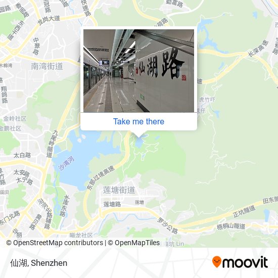 仙湖 map