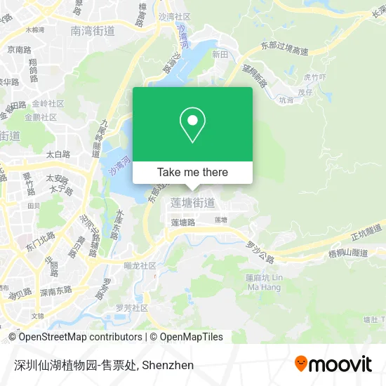 深圳仙湖植物园-售票处 map