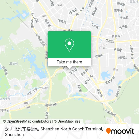 深圳北汽车客运站 Shenzhen North Coach Terminal map
