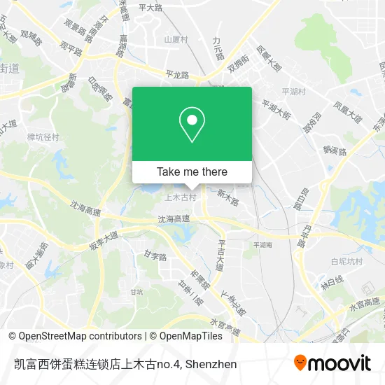 凯富西饼蛋糕连锁店上木古no.4 map