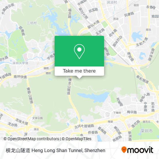 横龙山隧道 Heng Long Shan Tunnel map