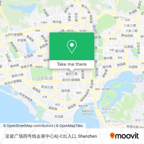 皇庭广场四号线会展中心站-C出入口 map