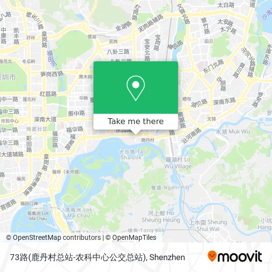 73路(鹿丹村总站-农科中心公交总站) map