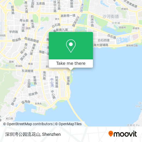 深圳湾公园流花山 map