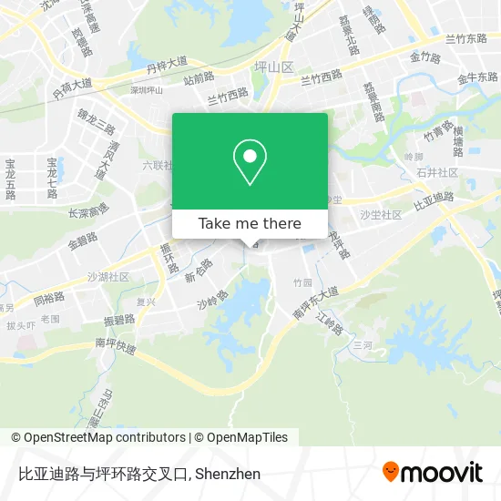 比亚迪路与坪环路交叉口 map