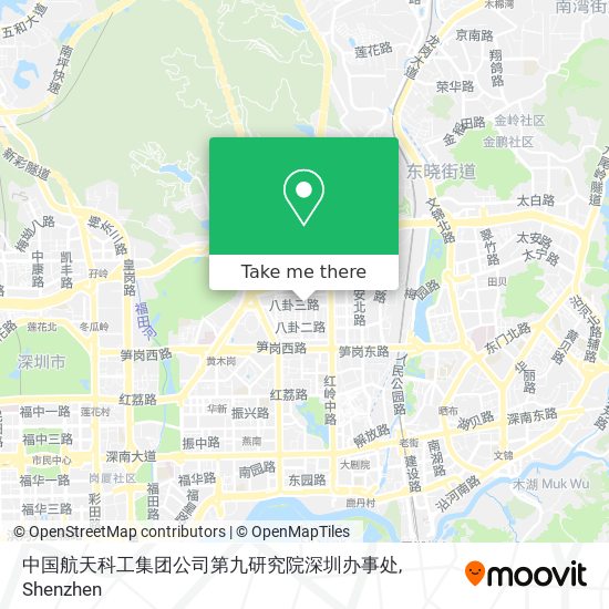 中国航天科工集团公司第九研究院深圳办事处 map