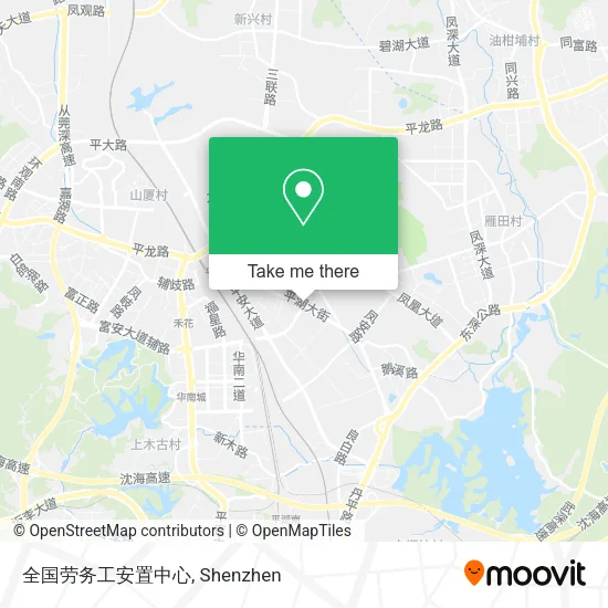 全国劳务工安置中心 map