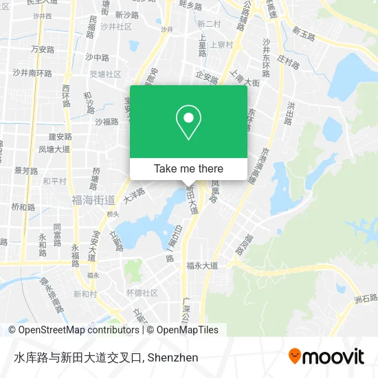 水库路与新田大道交叉口 map