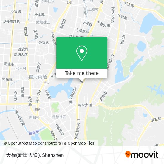 天福(新田大道) map
