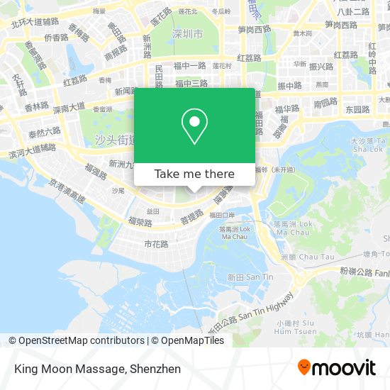 King Moon Massage map
