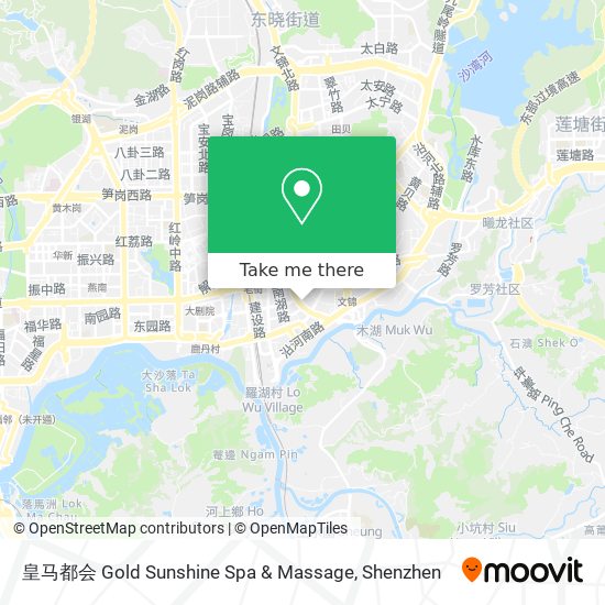 皇马都会 Gold Sunshine Spa & Massage map
