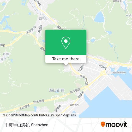 中海半山溪谷 map