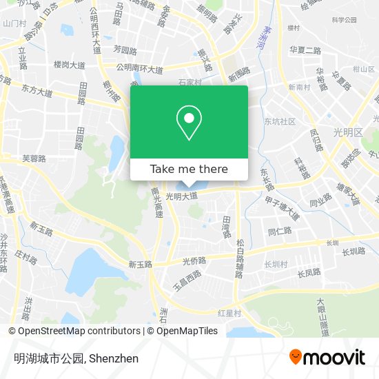 明湖城市公园 map