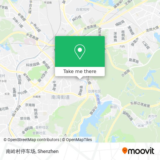 南岭村停车场 map
