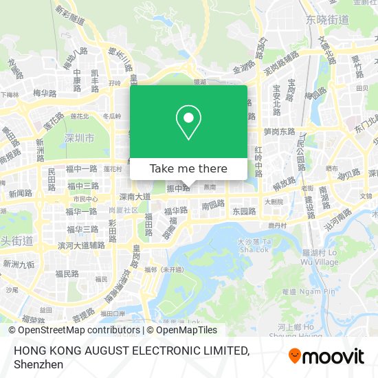 HONG KONG AUGUST ELECTRONIC LIMITED map
