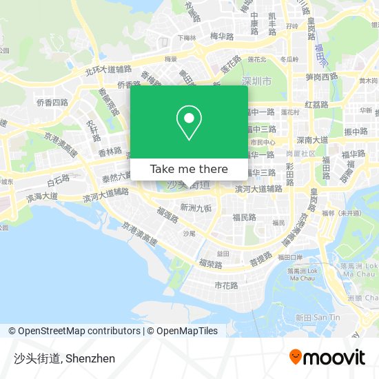 沙头街道 map