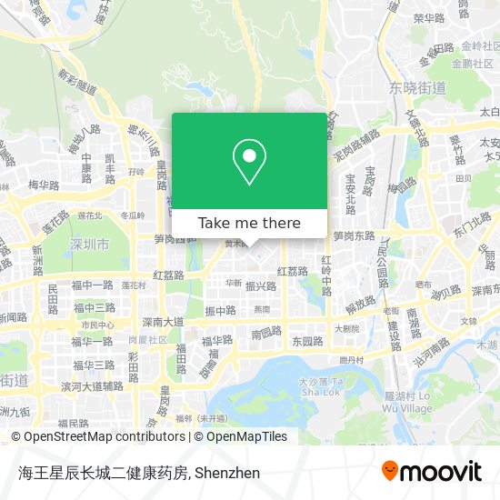 海王星辰长城二健康药房 map