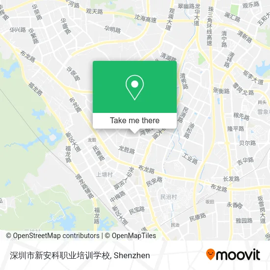 深圳市新安科职业培训学校 map