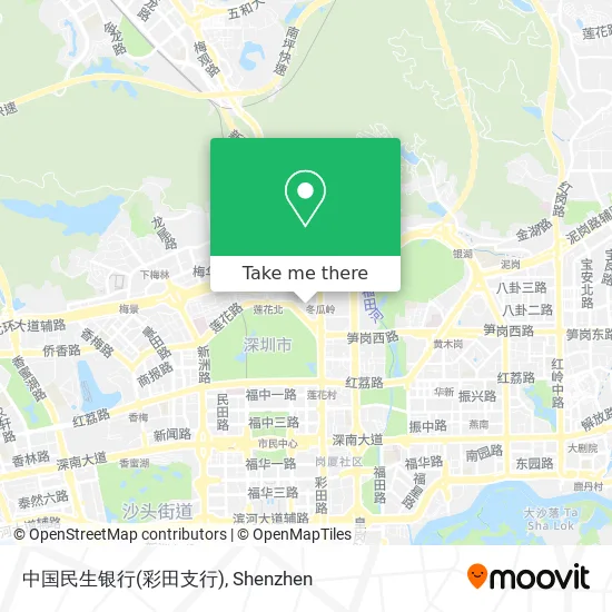 中国民生银行(彩田支行) map