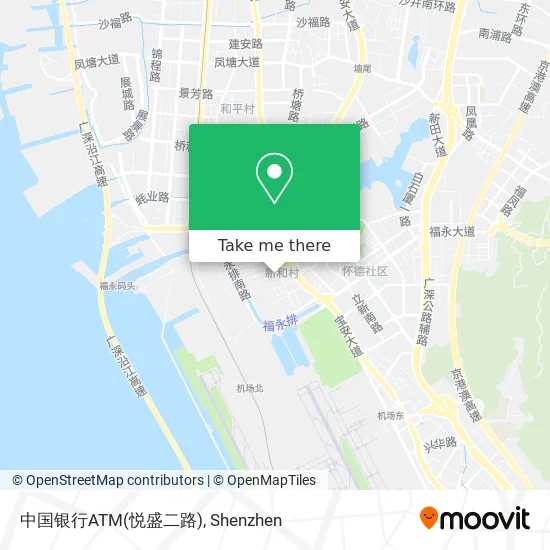 中国银行ATM(悦盛二路) map