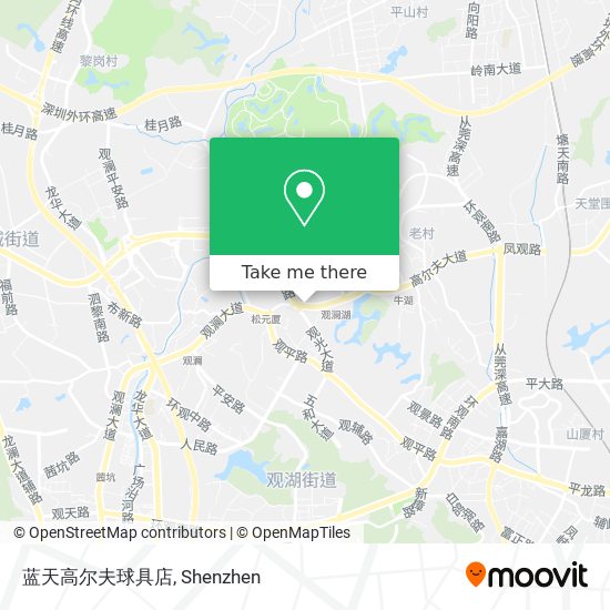 蓝天高尔夫球具店 map