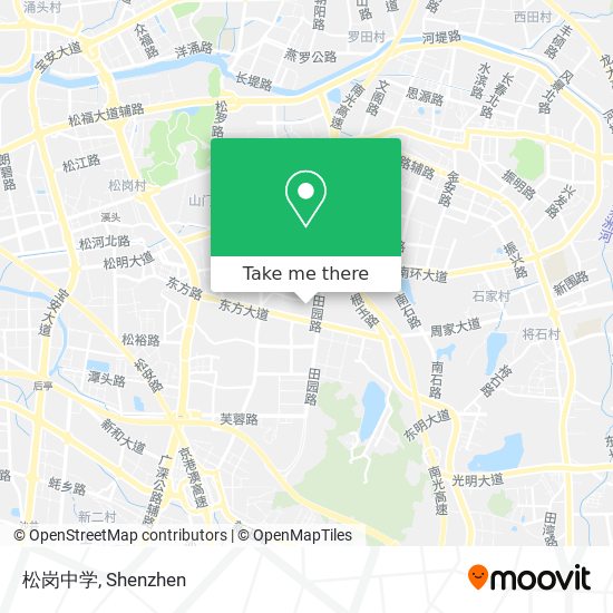 松岗中学 map