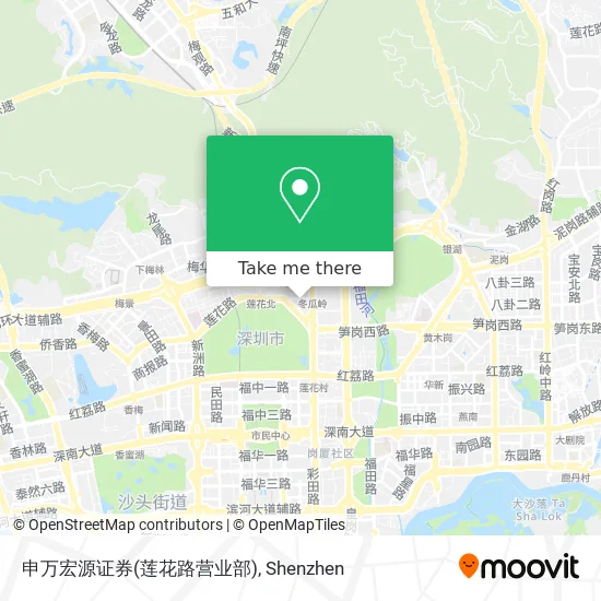申万宏源证券(莲花路营业部) map